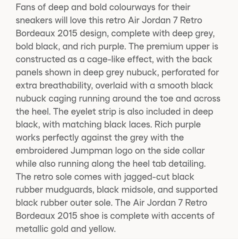 Air Jordan 7 Retro Bordeaux Sneakers - Picture 15 of 15